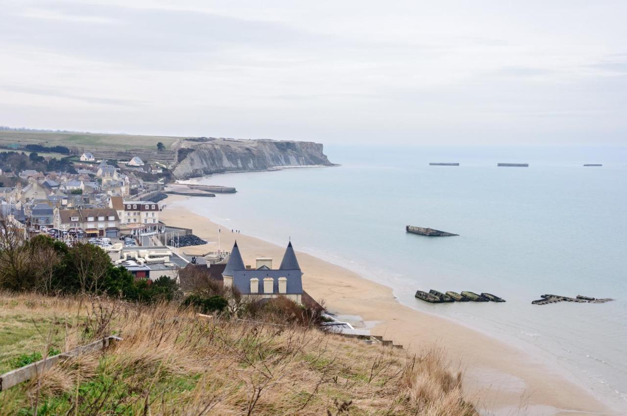 Les Heures Tranquilles - Vue Mer - 50M De La Plage Saint-Côme-de-Fresné エクステリア 写真