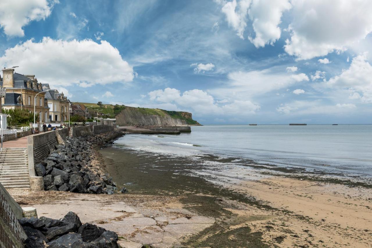 Les Heures Tranquilles - Vue Mer - 50M De La Plage Saint-Côme-de-Fresné エクステリア 写真